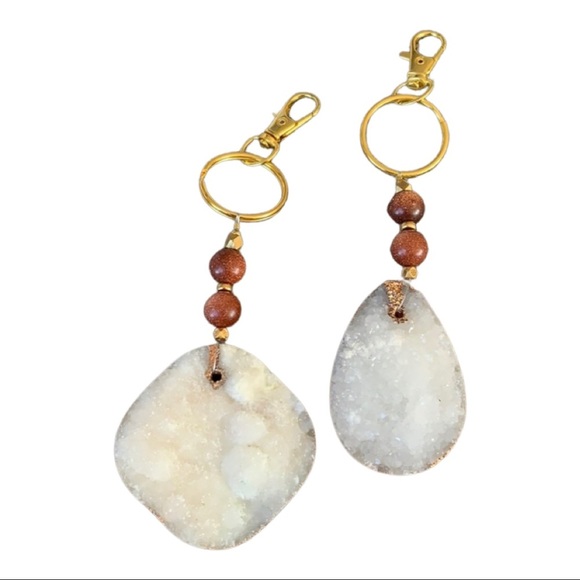 💕HP💕Druzy stone keychain - Picture 2 of 10